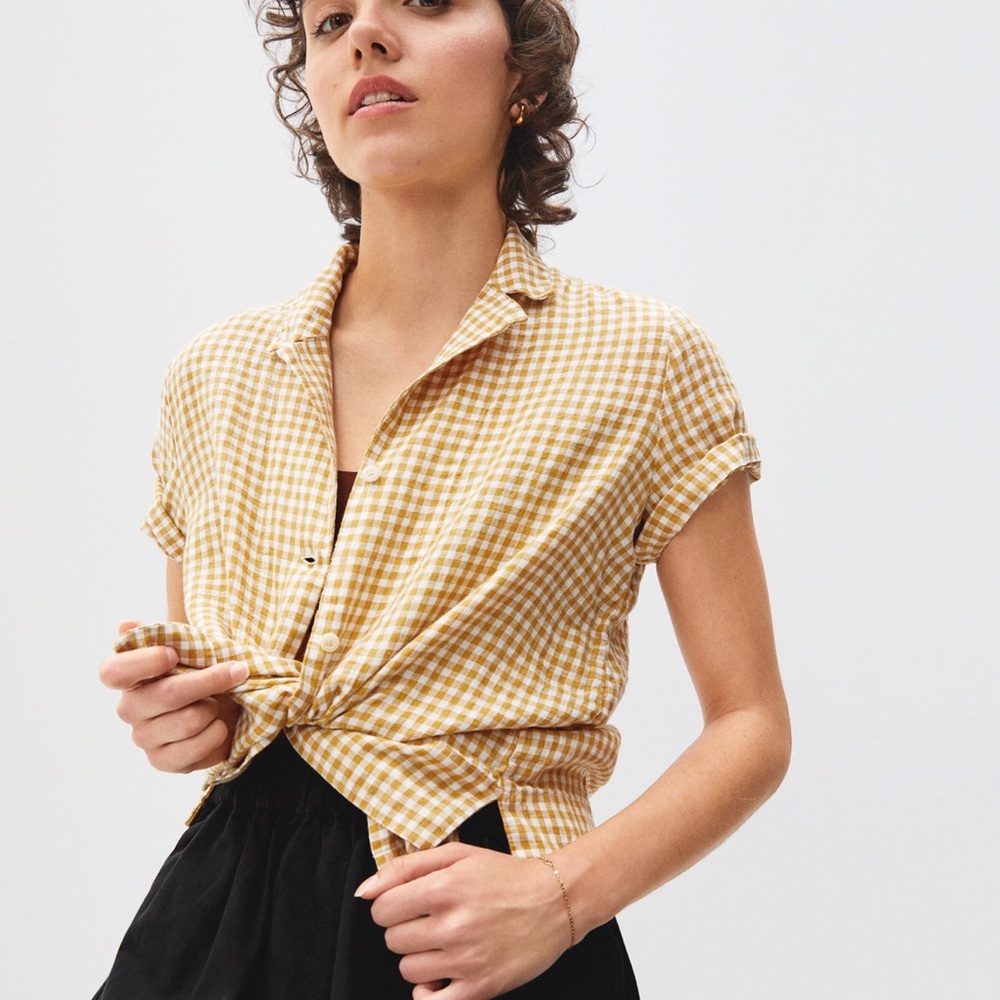 Linen Short Sleeve Notch Shirt